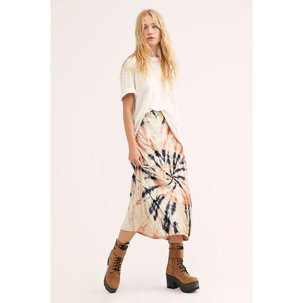 Free People Serious Swagger Tie Dye Skirt